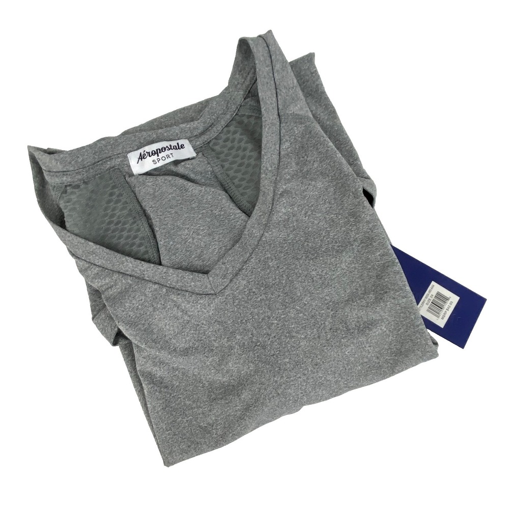 Aeropostale Sport Shirt Women's 3X Gray Stretch Sportswear Active Athletic Top - Picture 5 of 8